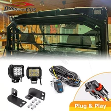 Rear Backup LED Light Pod Bracket Wire Kit For Polaris Ranger 570/1000 2018-2025