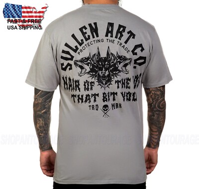 Sullen Art Collective SCM5781 Kurzarm T-Shirt Premium Fit Herren Tattoo Grau