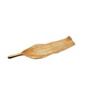 Decortive 19" Gold Metal Banana Leaf Tray