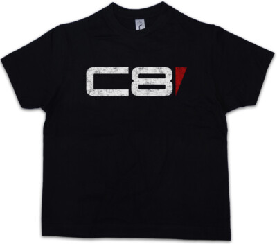 C8 LOGO Kinder Jungen T-Shirt Jack Mass Normandy Sign Sheppard Effect Symbol