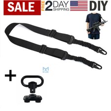 2 Point Sling Adjustable Gun Sling Strap with Bonus Sling Swivel Accessory