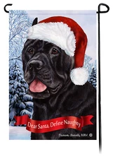 Cane Corso Dear Santa, Define Naughty Garden Flag