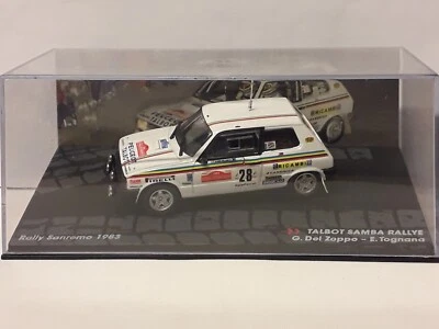 altaya talbot samba rally rally sanremo 1983 g.del zoppo 1:43 - Photo 1/4
