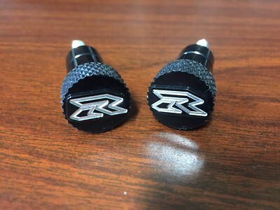 Suzuki GSXR 600 750 1000 Black 3D Seat Bolts Screws w/LOGO(081507-005B)