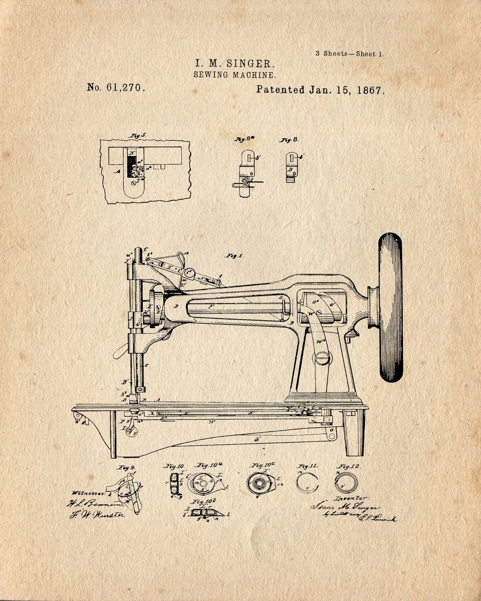 8803.Decoration Poster.Home room interior art print.Patent