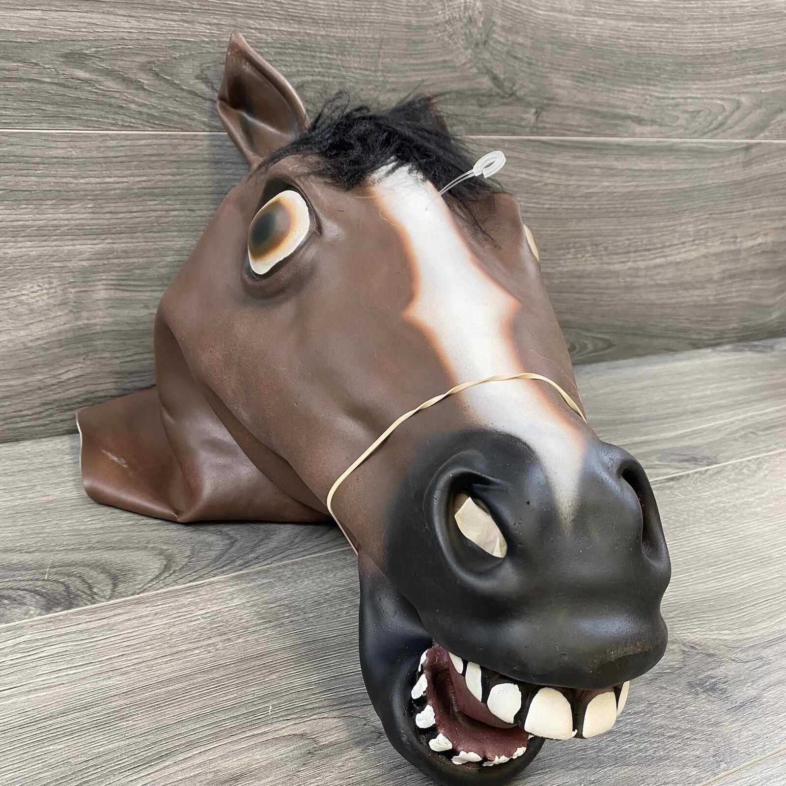 HORSE HEAD MASK CREEPY HALLOWEEN COSTUME THEATER PROP… Gem