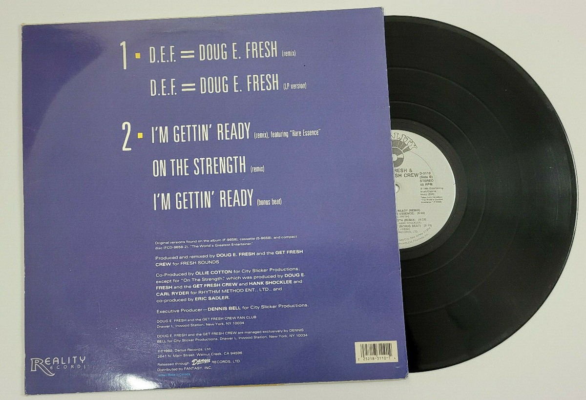 DOUG E. FRESH & THE GET FRESH CREW - D.E.F. - HIP HOP SINGLE (1989