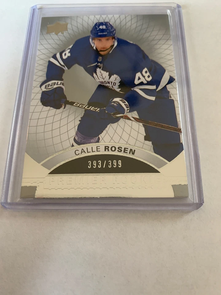 17/18 UD Premier Rookie Calle Rosen Hockey Card #53 393/399 - Image 2 of 4