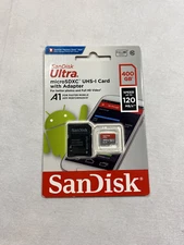 SanDisk Ultra 400GB Micro SD Class 10 microSDXC Memory Card -120 mb/s