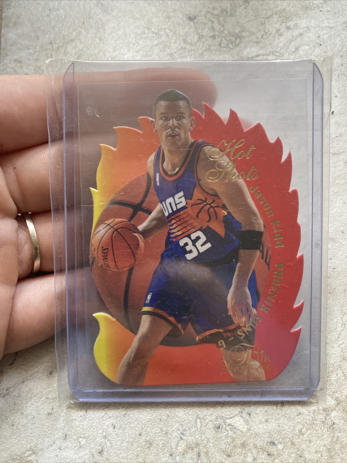 Jason Kidd 1996-97 Flair Showcase Hot Shots #11