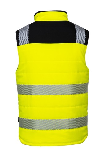 Portwest PW374 Hi-Vis Reversible Quilt Lined Bodywarmer Safety Vest - Picture 8 of 8