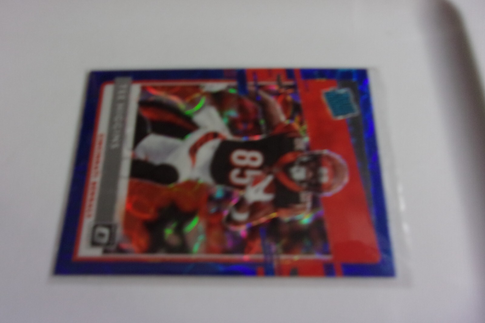 2020 Panini Optic R.R. Blue Scope #1 Tee Higgins RC Cincinnati Bengals