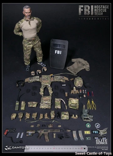 Figura 1/6 DamToys US FBI HRT Agente Equipo de Rescate de Rehenes Servarevitas 78042 DAM - Imagen 12 de 12