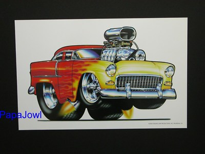 6 Six Chevy Hot Rod Art Muscle Machines Prints 11