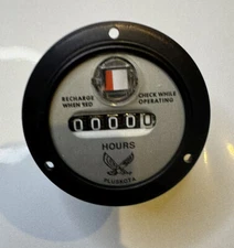 Pluskota Hour meter with Battery Charge Wheel | Model P-100-42