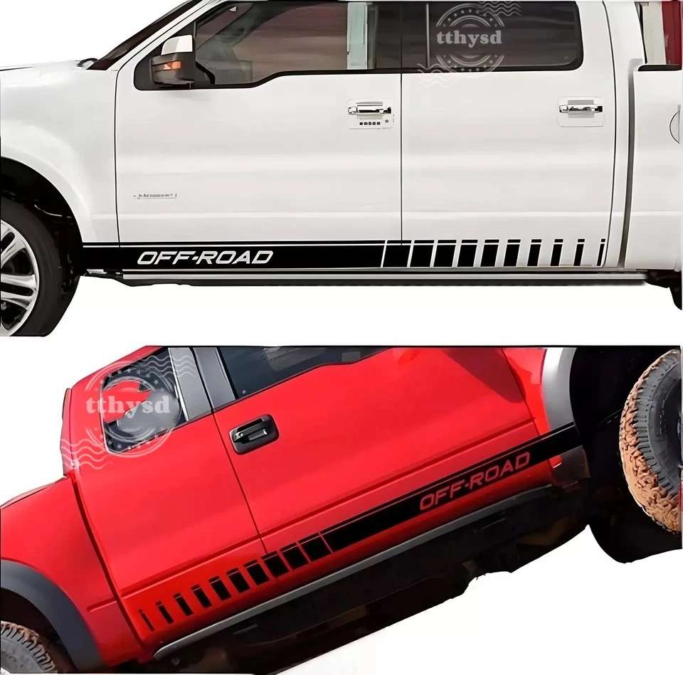 For Nissan Navara D22 Frontier Titan Graphics Off Road Stripe Car Sticker 2X New Foto 2 de 4
