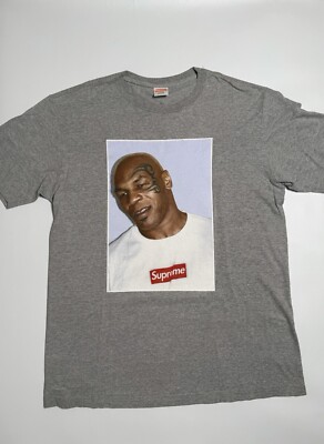 Supreme Mike Tyson Grey Tee Shirt 2007 Sz L Large