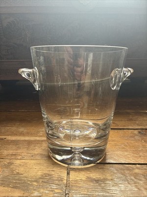 Vintage Klarglas Champagner Wein Eiskübel mit schöner Luftblase