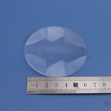 2PC 70mm Optical Acrylic Lens Double Convex Magnification 3X Magnifier Lens