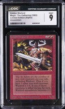1993 MAGIC:  THE GATHERING LTD ED (ALPHA) UNCOMMON KELDON WARLORD CGC 9