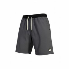 Vuori Kore Shorts Mens Small Charcoal Micro Dot Gray Athletic 9" Inseam