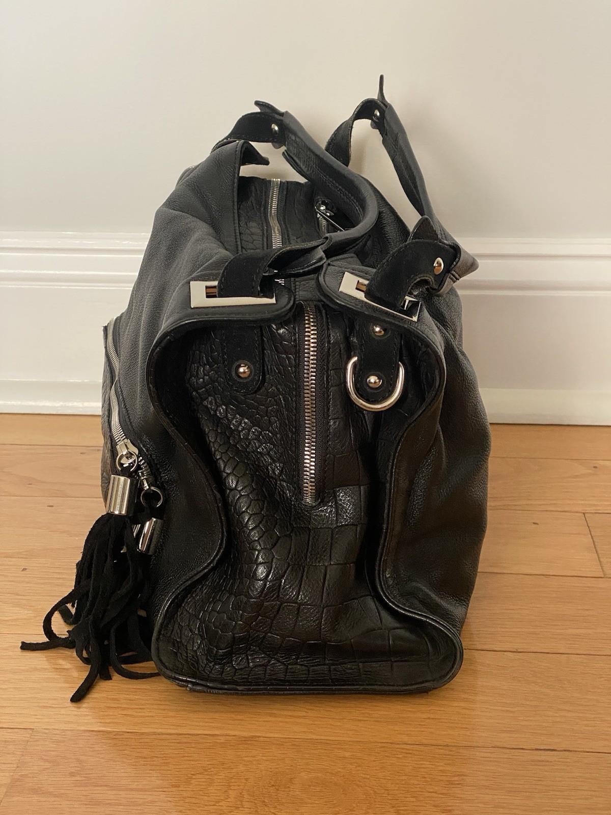 Sandro ADEL Leather Multi-Compartment Adjustable … - image 4