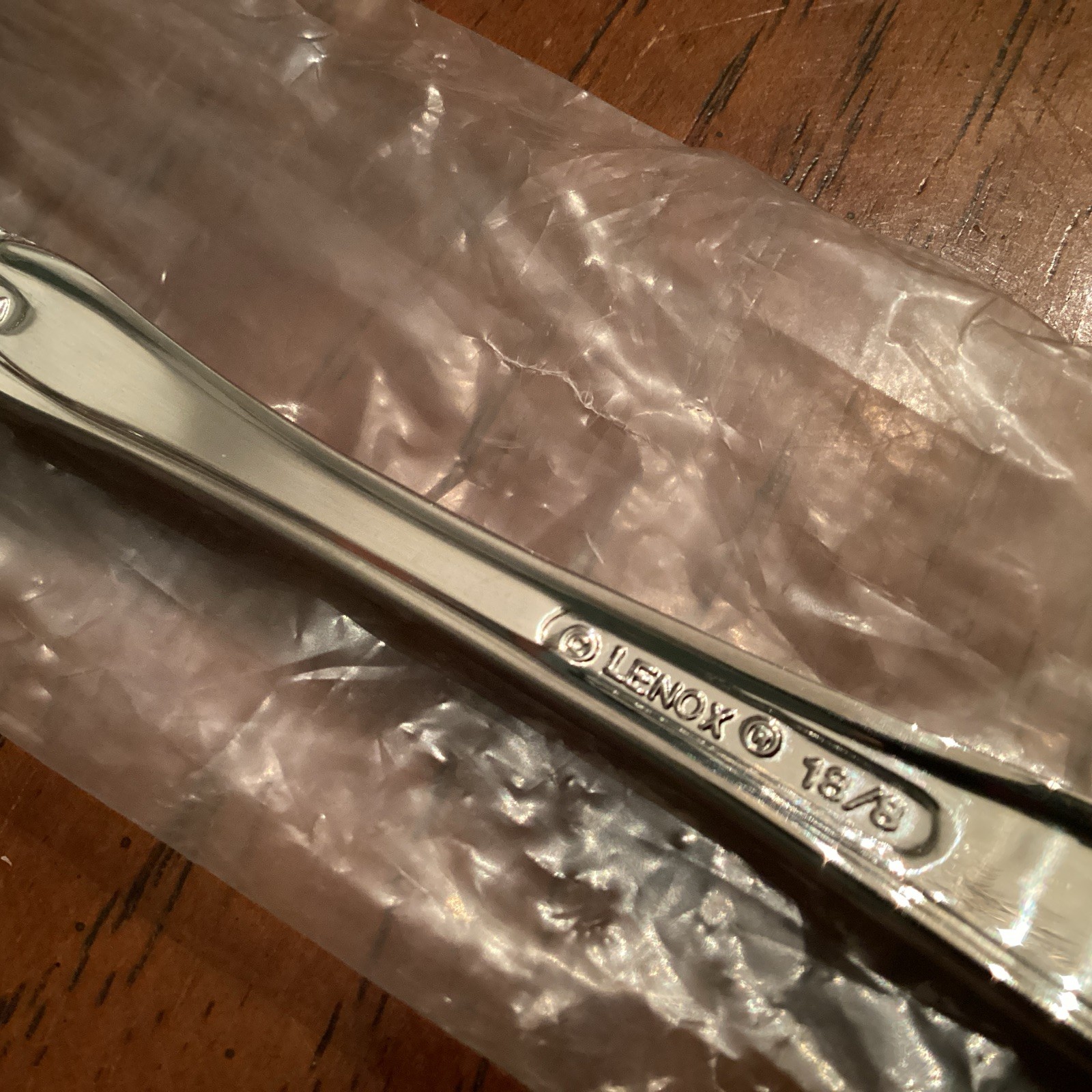 Lenox GOLDEN HOLIDAY Flatware 5 Piece Hostess Serving Set Unused 18/8 Stainless