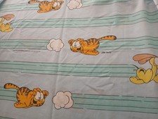 Garfield 1978 Vintage Twin Flat Bed Top Sheet United Features Syndicate