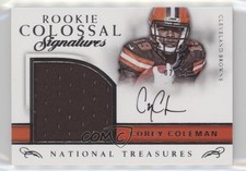 2016 National Treasures Rookie Colossal Signatures 2/99 Corey Coleman Auto a2w
