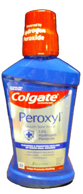 Colgate Peroxyl Antiseptic 16.9 fl oz Mint Mouth Rinse 1.5% Hydrogen Perox   U30