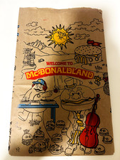 Mcdonald land adult meal brown paper bag 2025 rare slightly used