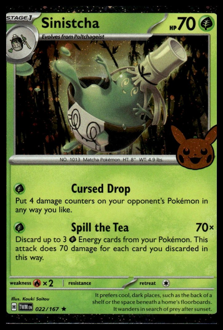 Pokemon Sinistcha Holofoil Twilight Masquerade - 022/167 NM