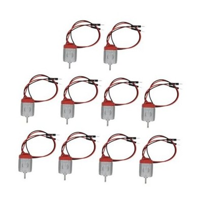 10PCS 130 Mini Motor 1-6V DC Motor with Wires for DIY Robots