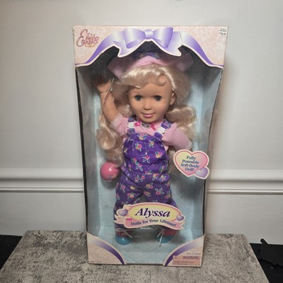 Elite Dolls Alyssa, 18'' Poseable Blonde Bucket Bat NIB Limited Edition 1997 OOAK