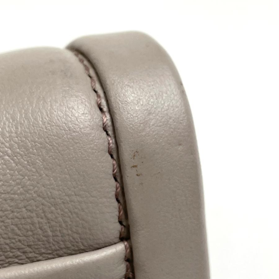 PRADA 2-Way Shoulder Handbag 1BA175 Leather Greige with Shoulder Strap #BS1379 thumbnail 3