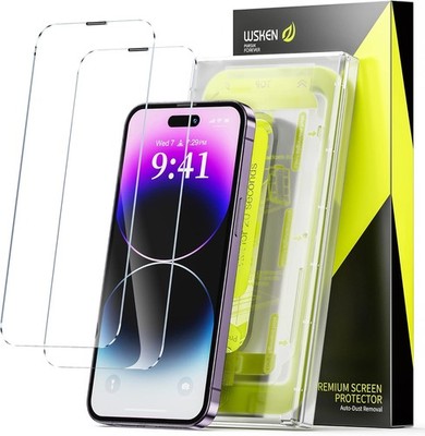 2x gehärtetes Glas für Apple iPhone 13/13 Pro/14 6,10'''' einfache Installation