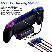 2025 4k 144HZ HDMI LED Lan Model Charging Dock Station for ROG Xbox Ally X 100W