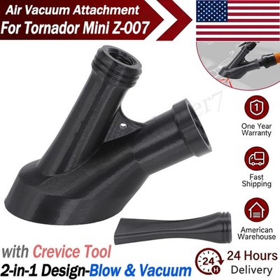 Vacuum + Air Auto Attachment for Tornador Mini Z-007 with Crevice Air Brush Tool