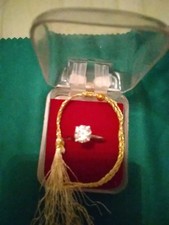 Lab Created One Carrot Square White Diamond Engagement  Ring New In Box