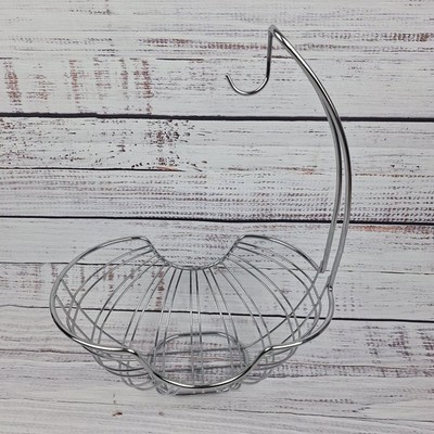 Fruit Basket and Vegetables with Banana Hanger Stainless Steel
