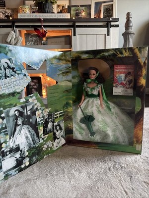 Mattel Barbie Hollywood Legends Scarlet OHara Gone W/T Wind NRFB 1994-FloralGown