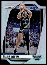 Teaira McCowan Silver #105 2024-25 Panini Prizm WNBA Card Dallas Wings