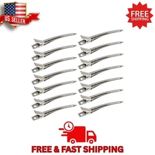 24 Packs Duck Bill Clips, Bantoye 3.5 Inches Rustproof Metal Alligator Curl Clip