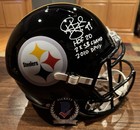 Troy Polamalu Autographed Steelers Speed Full Size 3-Stat Helmet Witness Beckett