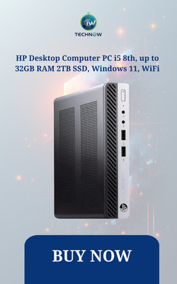 HP Desktop Computer PC i5 8th, up to 32GB RAM 2TB SSD,  Windows 11/10, WiFi