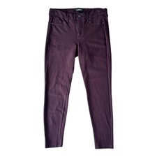 Liverpool Womens Size 8/29 Petite Aubergine Pants Stretch Ponte
