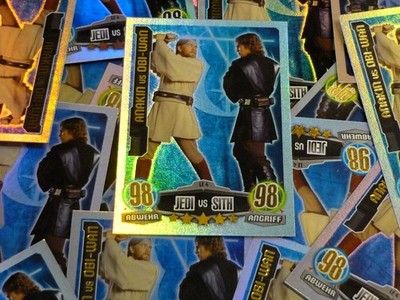 TOPPS Force Attax Movie Serie 10x limitierte Karte Anakin Obi Wan LE 4 STAR WARS