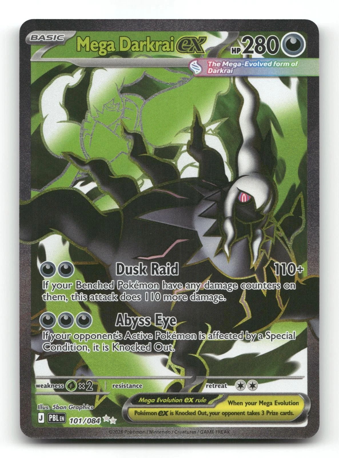 Mega Darkrai ex - Pitch Black #101 Price & Value ($10.13) | PokeScope