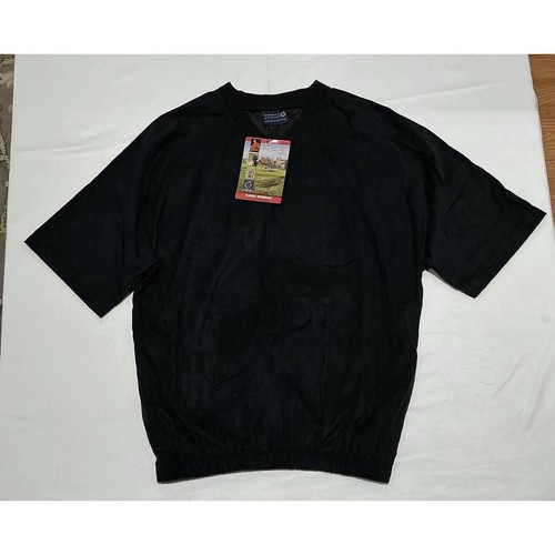 Sunderland of Scotland Windbreaker Mens Medium Black Golf Pullover Activewear