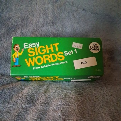 Vtg education 1987 Frank Schaffer s Easy Sight Words Box Set 1 #100 Flash Cards